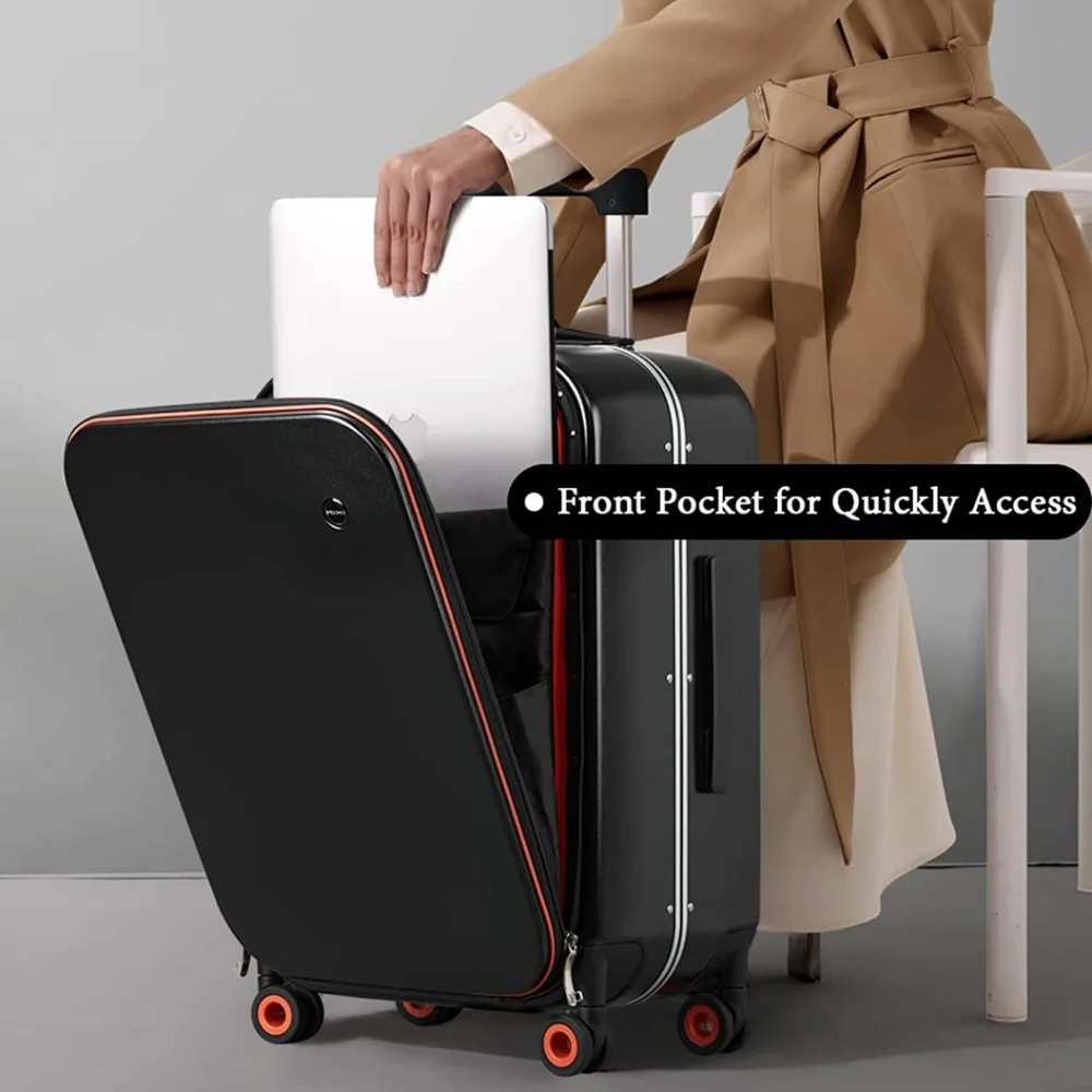 Hanke Carry On Luggage, 20'' Suitcase with Front Laptop Pocket, Travel R… - Picture 5 of 11